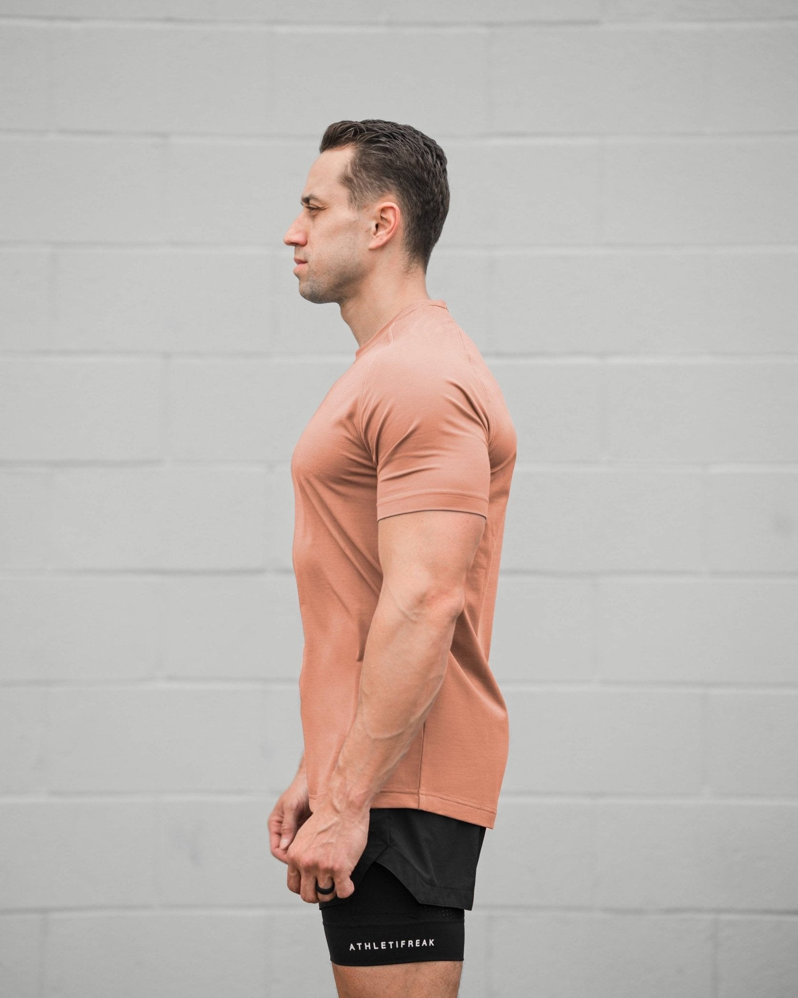 [INFINITECH] Training Tee - Clay - Tee - Athletifreak | Athletic & Gym Wear, Athleisure