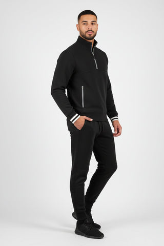 [ULTRALUX] 1/4 Zip Sweatshirt - Black - Jacket - Athletifreak | Athletic & Gym Wear, Athleisure