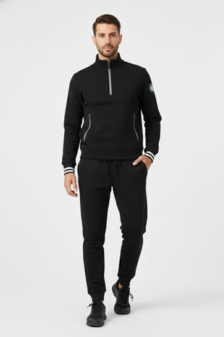 [ULTRALUX] 1/4 Zip Sweatshirt - Black - Jacket - Athletifreak | Athletic & Gym Wear, Athleisure