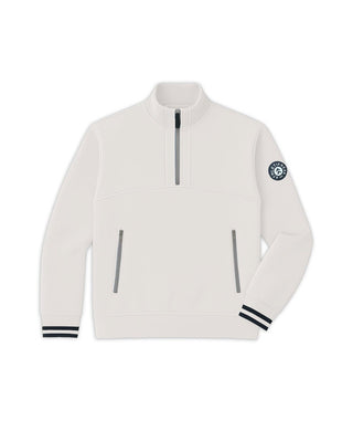[ULTRALUX] 1/4 Zip Sweatshirt - Ivory - Jacket - Athletifreak | Athletic & Gym Wear, Athleisure