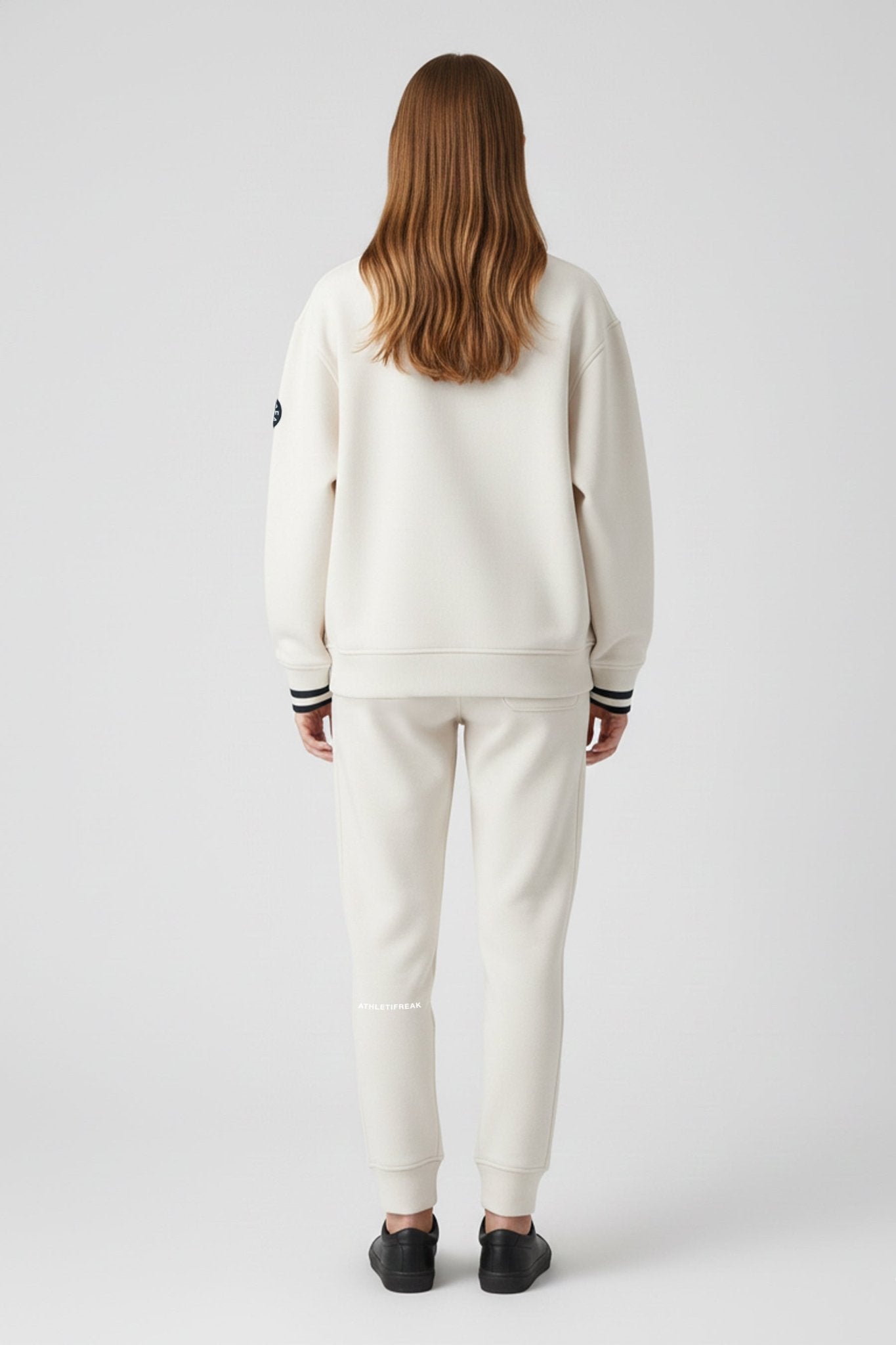 [ULTRALUX] 1/4 Zip Sweatshirt - Ivory - Jacket - Athletifreak | Athletic & Gym Wear, Athleisure