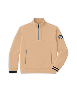 [ULTRALUX] 1/4 Zip Sweatshirt - Latte - Jacket - Athletifreak | Athletic & Gym Wear, Athleisure