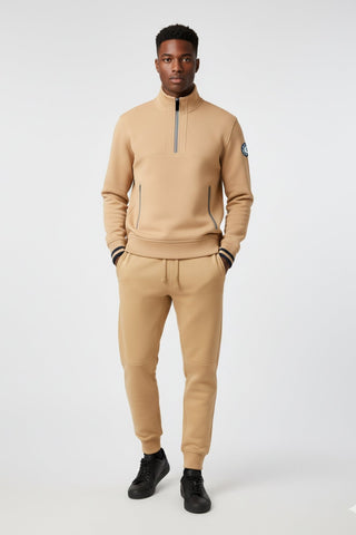 [ULTRALUX] 1/4 Zip Sweatshirt - Latte - Jacket - Athletifreak | Athletic & Gym Wear, Athleisure