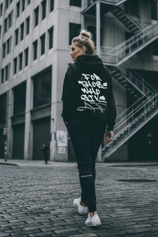 [ULTRALUX] FOR THOSE WHO GIVE AF Hoodie - Black - Hoodie - Athletifreak | Athletic & Gym Wear, Athleisure