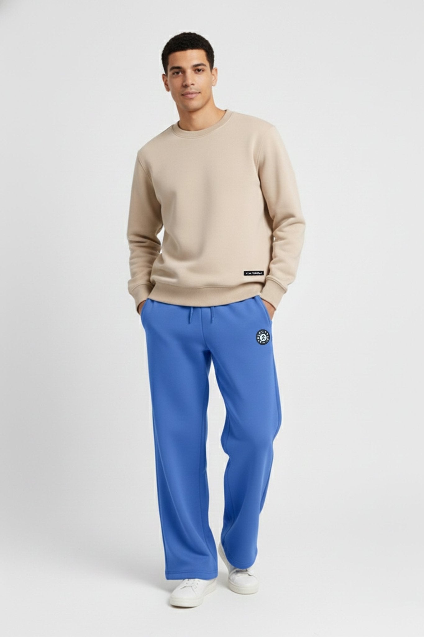 [ULTRALUX] Signature Crewneck - Stone - Sweatshirts - Athletifreak | Athletic & Gym Wear, Athleisure
