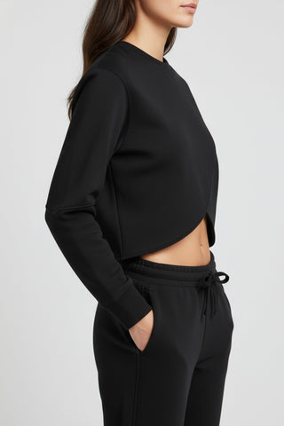 [ULTRALUX] Weekender Cross overSweatshirt - Black - Hoodie - Athletifreak | Athletic & Gym Wear, Athleisure