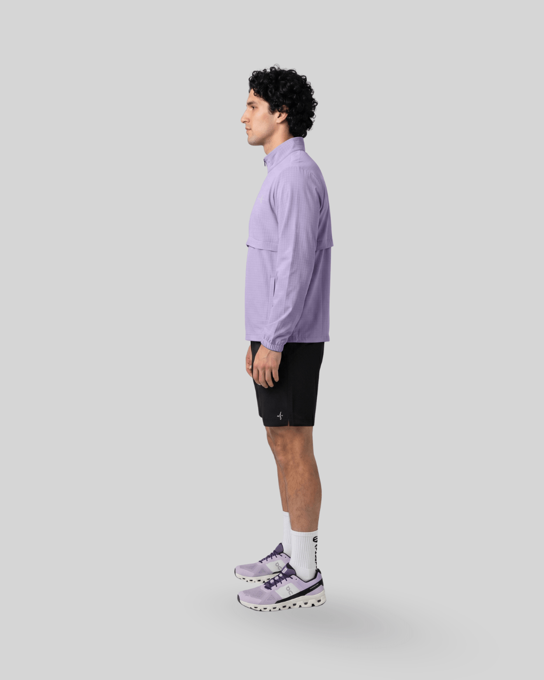[VENTUS] Men's Ace Half Zip Jacket: Lilac - Quarter Zip - Athletifreak | Athletic & Gym Wear, Athleisure