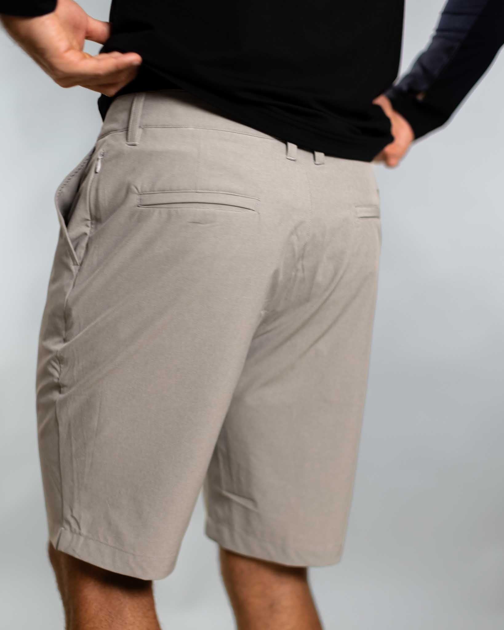 [AIRLOOM] Wayfarer Shorts - Heather Grey - Shorts - Athletifreak | Athletic & Gym Wear, Athleisure