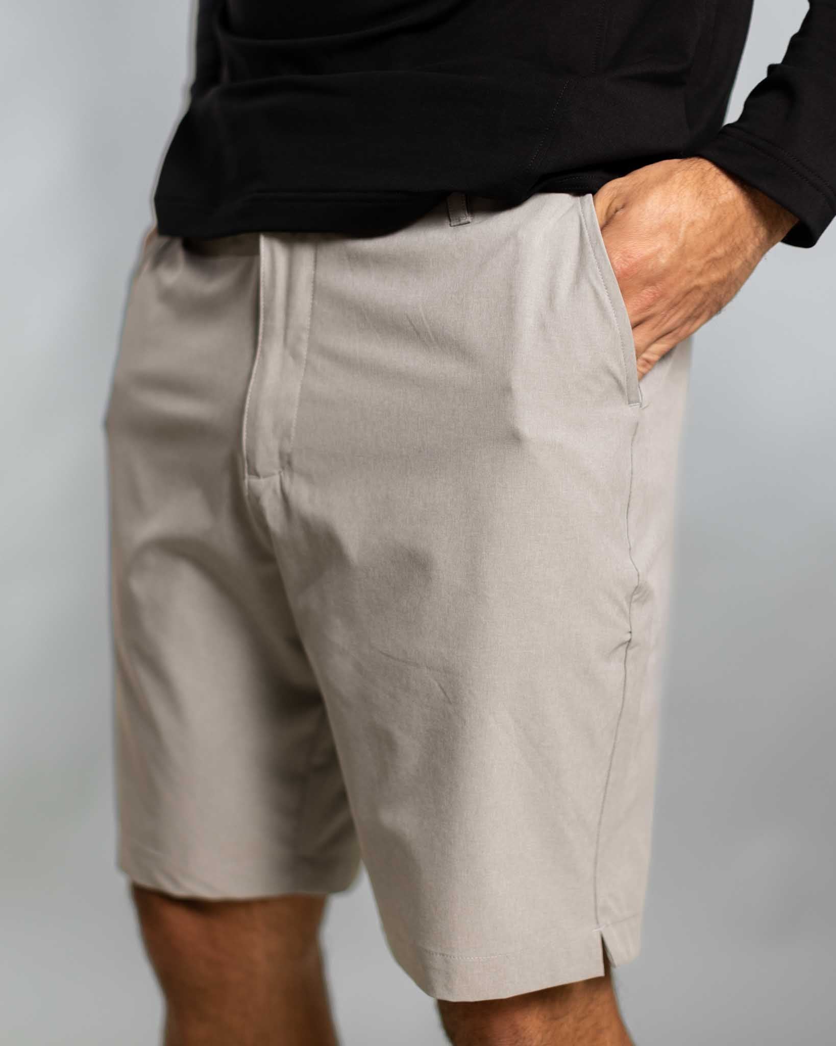 [AIRLOOM] Wayfarer Shorts - Heather Grey - Shorts - Athletifreak | Athletic & Gym Wear, Athleisure