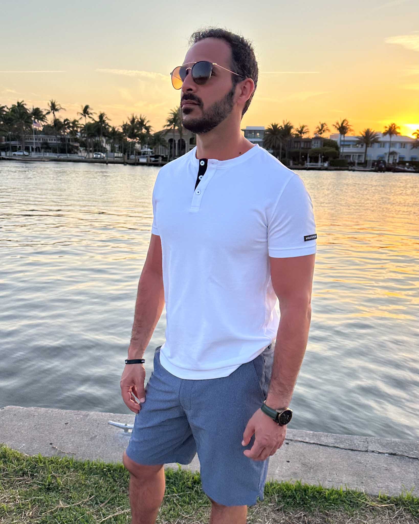 [AIRLOOM] Wayfarer Shorts - Heather Blue - Shorts - Athletifreak | Athletic & Gym Wear, Athleisure