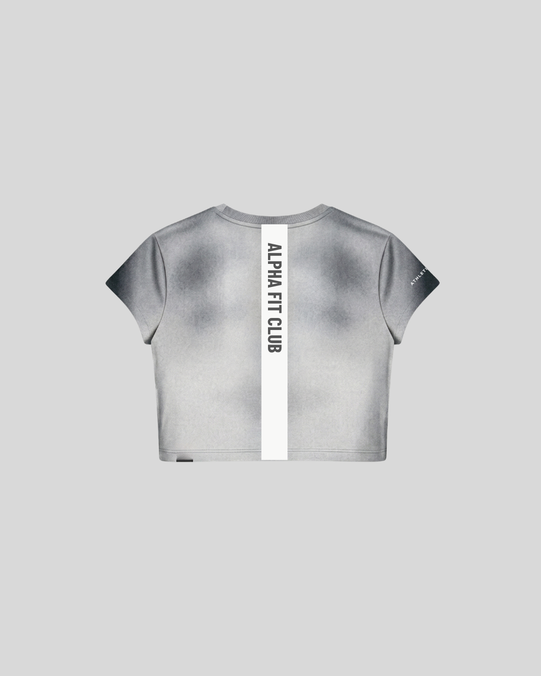 [AIRTECH] Ice Dye Training Crop Tee - Grey