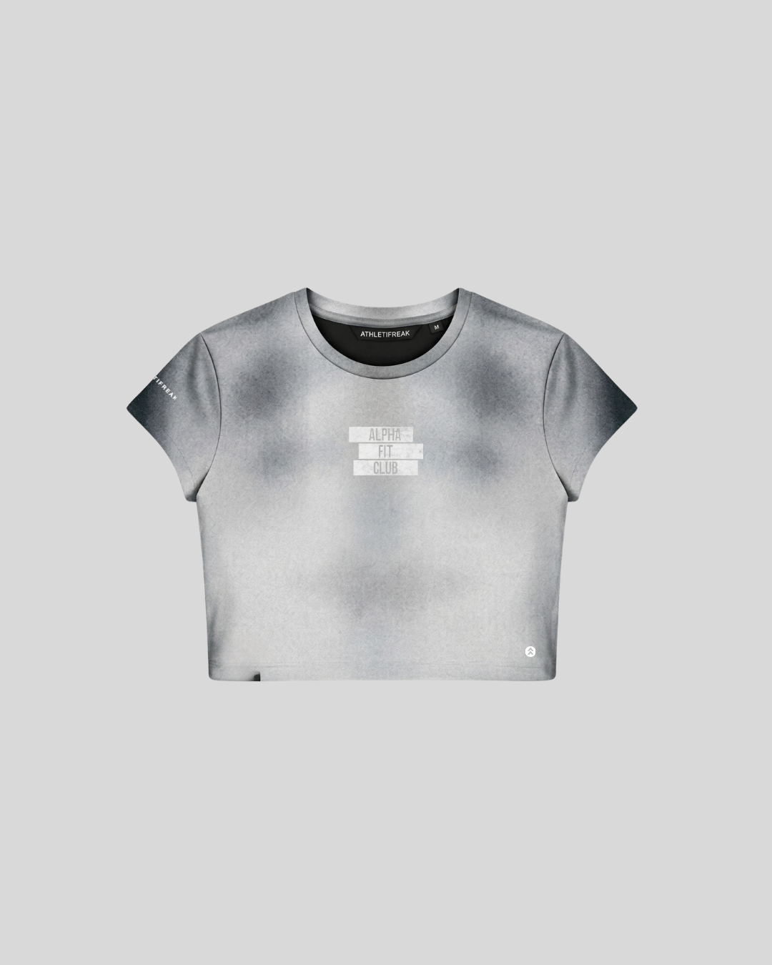[AIRTECH] Ice Dye Training Crop Tee - Grey