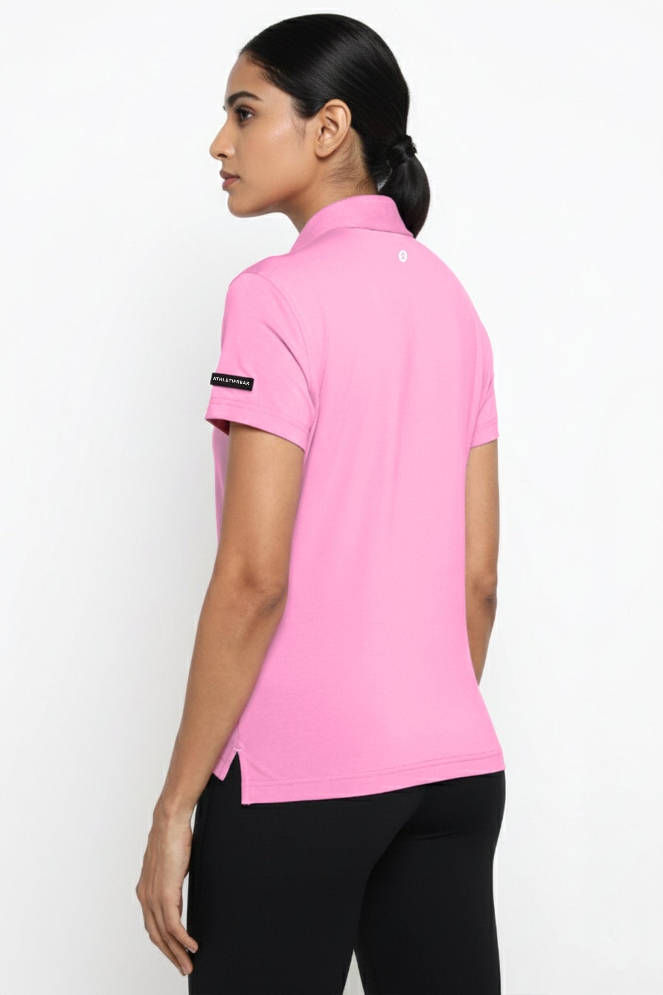 Women's [INFINITECH] Tech Polo - Blush - Tee - Athletifreak | Athletic & Gym Wear, Athleisure