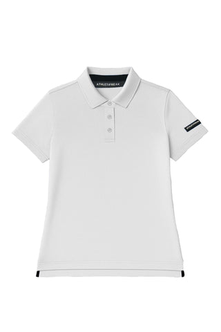 Women's [INFINITECH] Tech Polo - White - Tee - Athletifreak | Athletic & Gym Wear, Athleisure