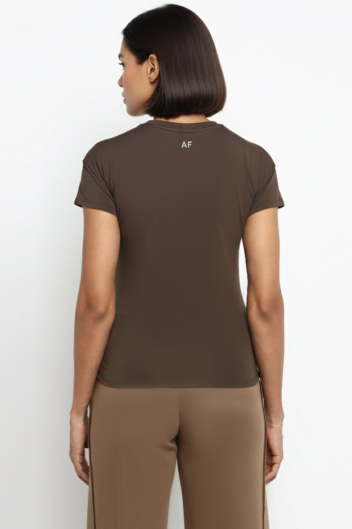 Women's [INFINITECH] Training Tee - Espresso - Tee - Athletifreak | Athletic & Gym Wear, Athleisure