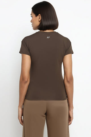 Women's [INFINITECH] Training Tee - Espresso - Tee - Athletifreak | Athletic & Gym Wear, Athleisure