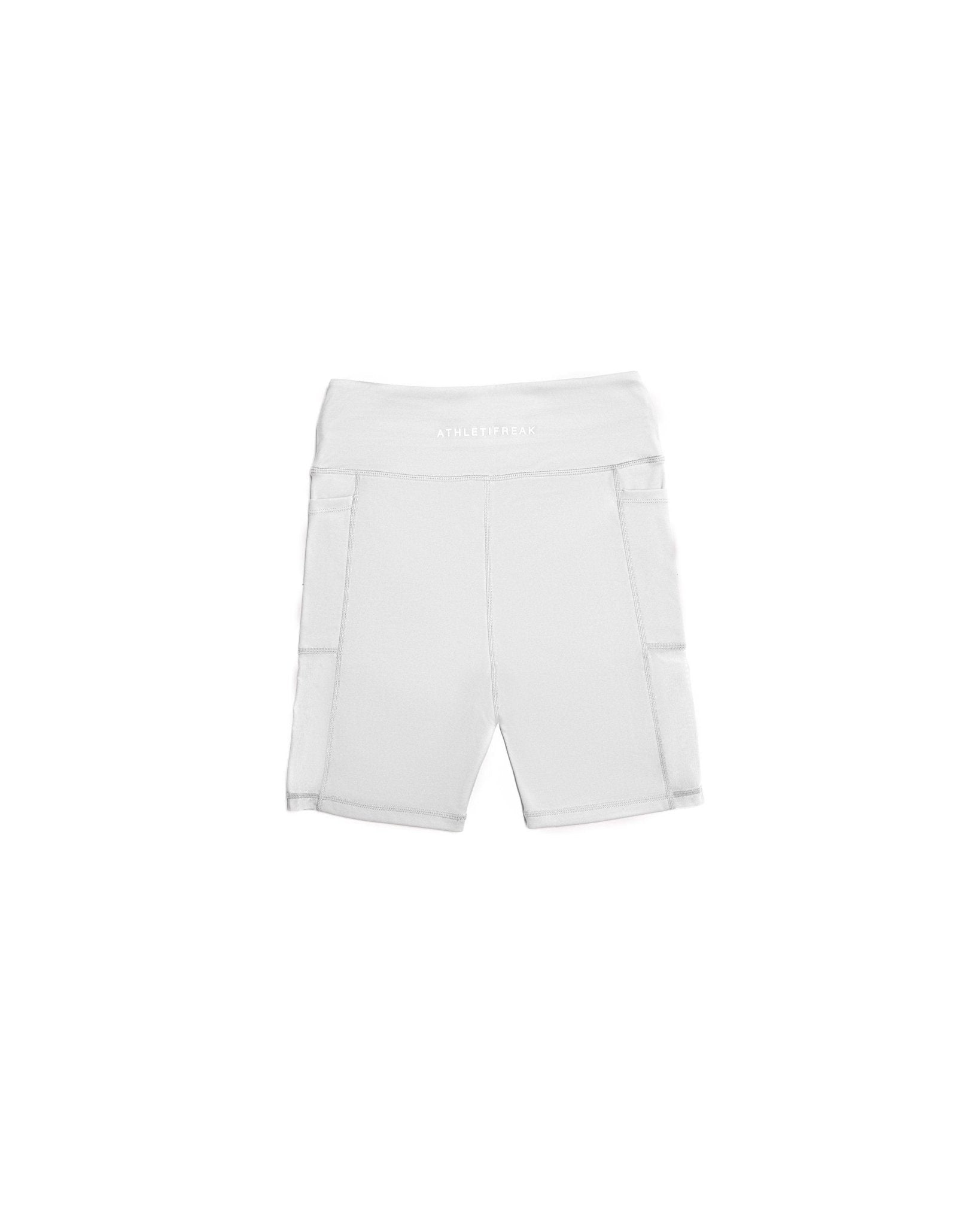[CORE] Flow Biker Shorts - White - Shorts - Athletifreak | Athletic & Gym Wear, Athleisure