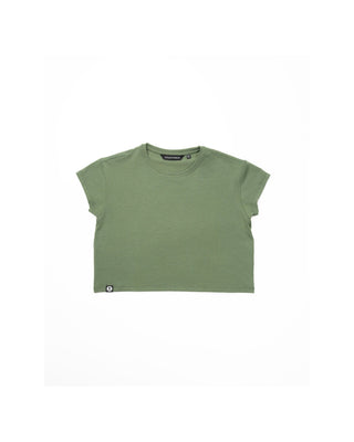 [ALWAYS ON] Crop Tee - Olive - Tee - Athletifreak | Athletic & Gym Wear, Athleisure