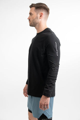 [ALWAYS ON] Long Sleeve Tee - Black - Tee - Athletifreak | Athletic & Gym Wear, Athleisure