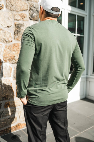 [ALWAYS ON] Long Sleeve Tee - Olive - Tee - Athletifreak | Athletic & Gym Wear, Athleisure