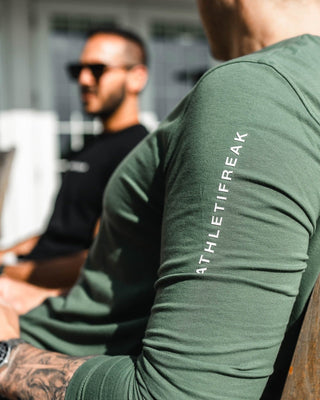 [ALWAYS ON] Long Sleeve Tee - Olive - Tee - Athletifreak | Athletic & Gym Wear, Athleisure