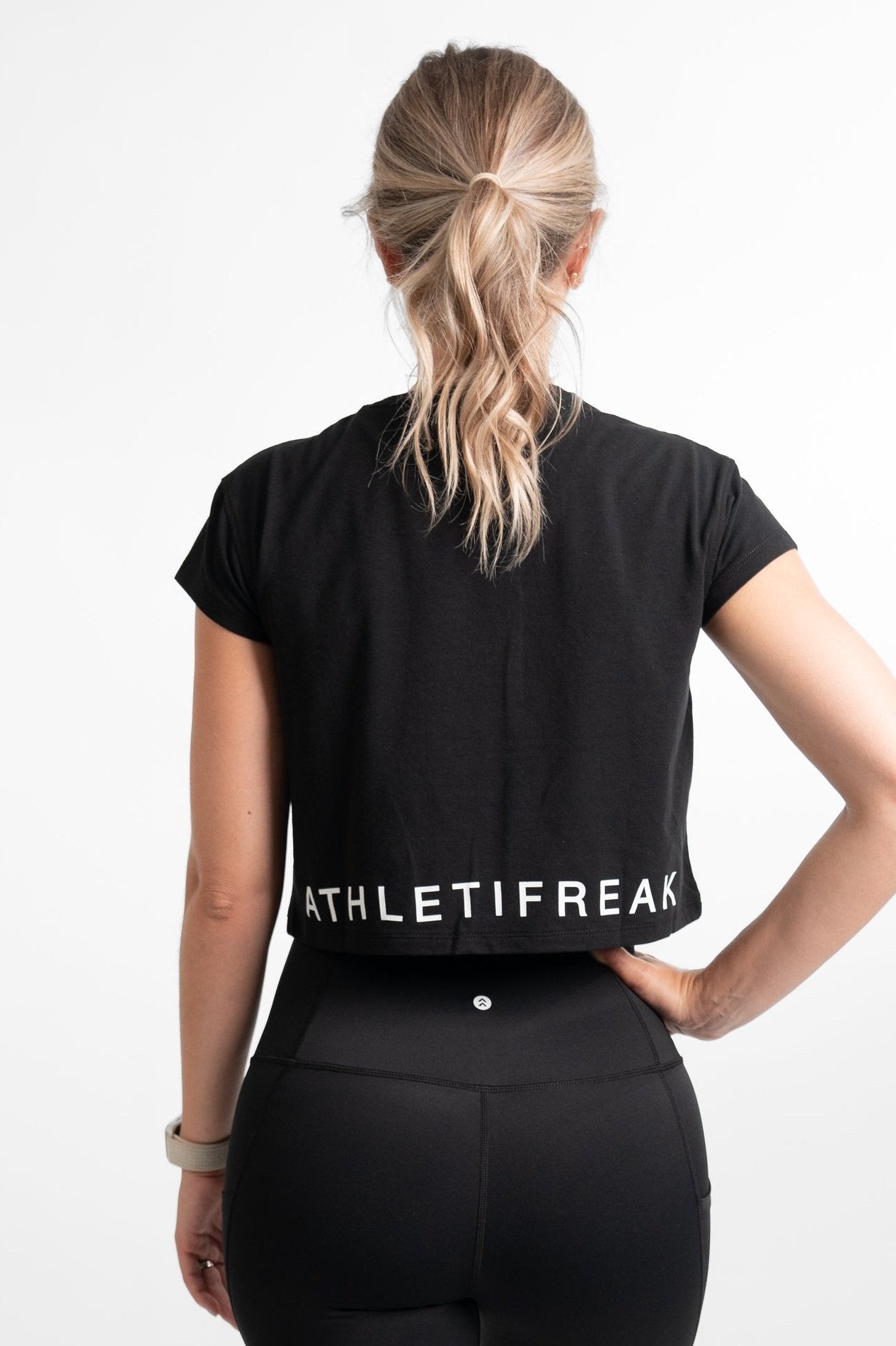 [ALWAYS ON] Crop Tee - Black - Tee - Athletifreak | Athletic & Gym Wear, Athleisure