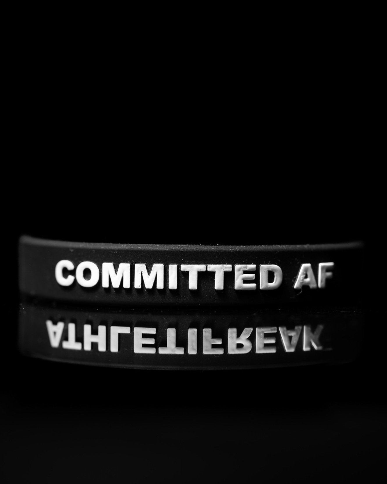 [COMMITTED AF] Wristband - Wristband - Athletifreak | Athletic & Gym Wear, Athleisure