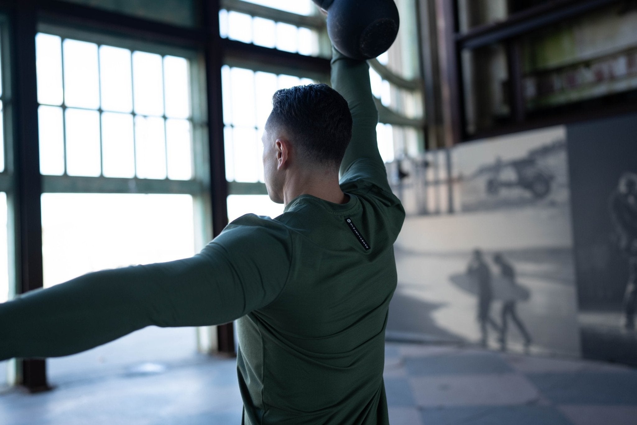 [INFINITECH] Training Long Sleeve - Olive - Tee - Athletifreak | Athletic & Gym Wear, Athleisure