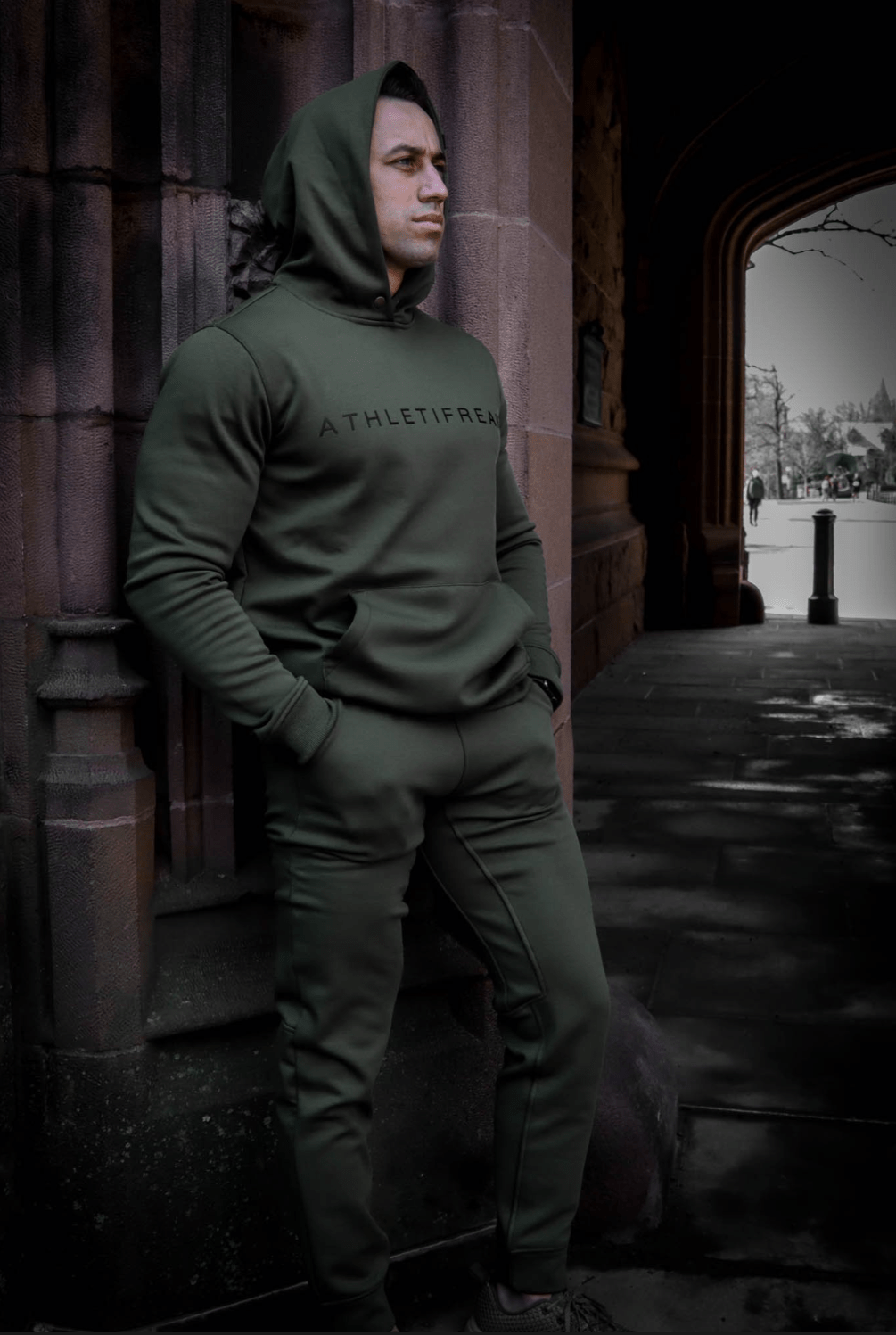 [ULTRALUX] Off Line Joggers - Olive - Joggers - Athletifreak | Athletic & Gym Wear, Athleisure