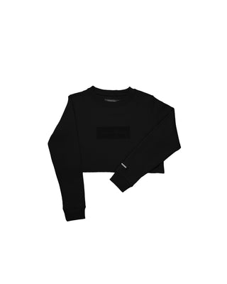 [ULTRALUX] Classic Crop Crew Sweatshirt - Black