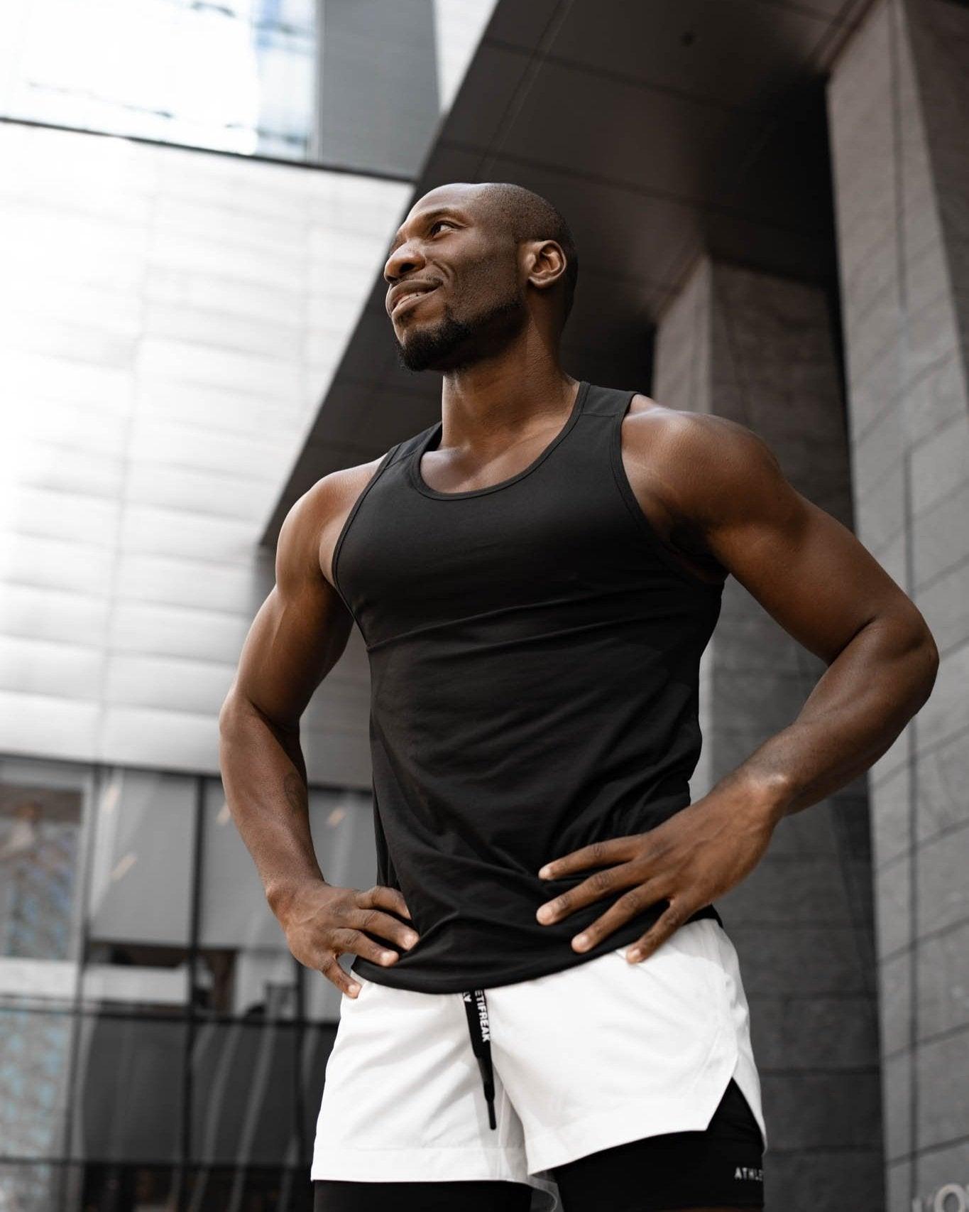 [CORE] Training Shorts 4" - White/Black - Shorts - Athletifreak | Athletic & Gym Wear, Athleisure